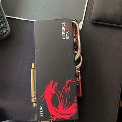 Custom MSI 970 GTX W/Back Cover Plate USED