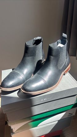 Stacy Adams Black Leather Chelsea Boots