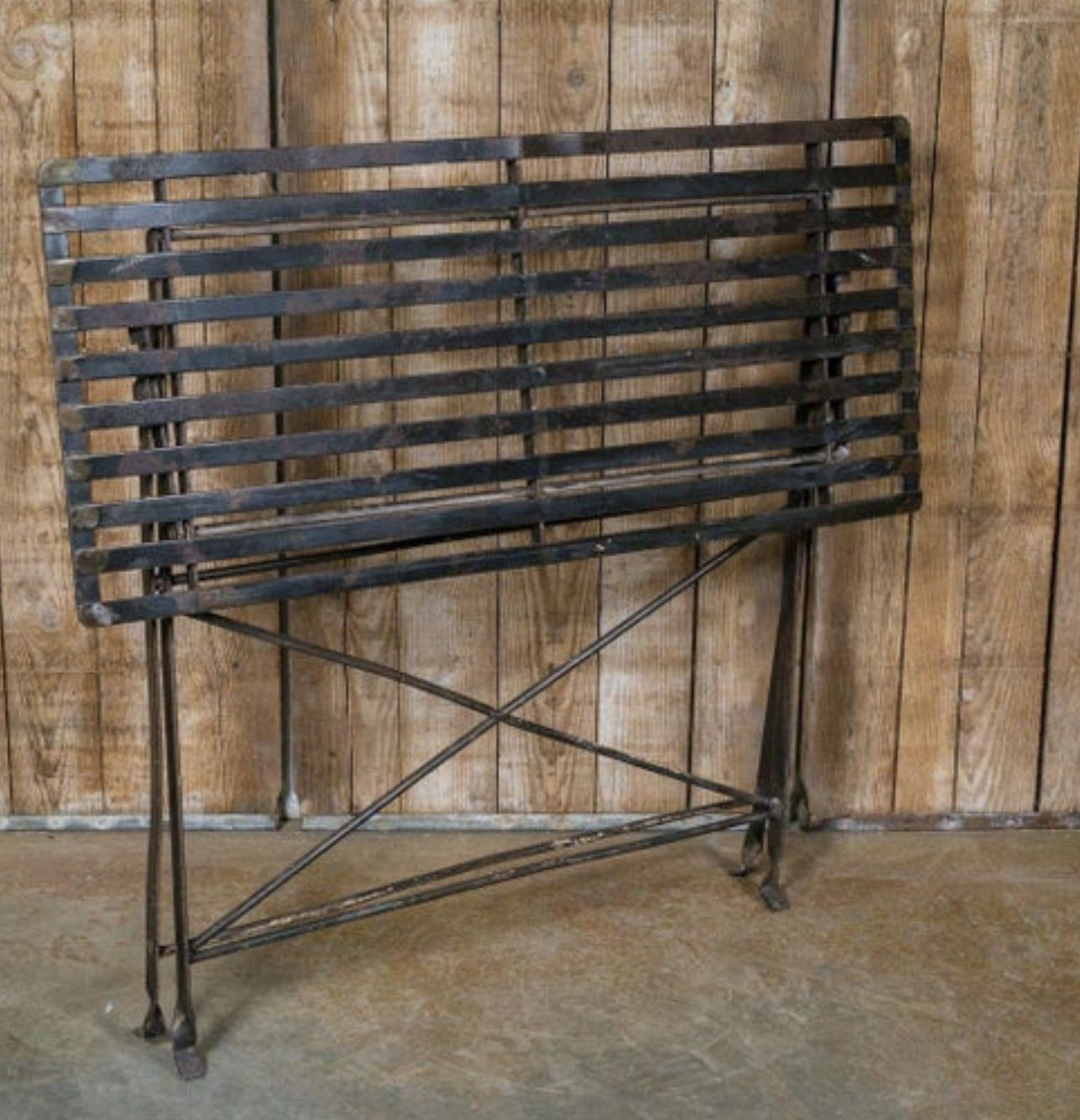 Antique French Iron Outdoor Table 