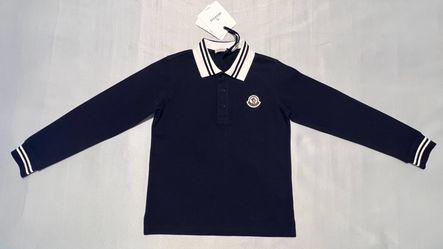 MONCLER KIDS MAGLIA POLO MANICA LUNGA.   Size - 8A .   