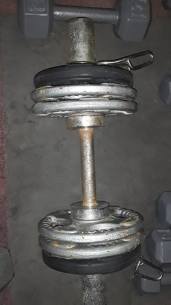 50 LB Weight you can take off or add on.