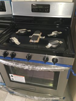 5 BURNER GAS RANGE STAINLESS STEEL