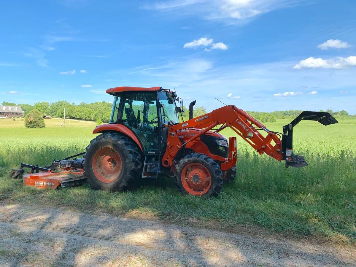 2019 M7060 Kubota Cab AC/heat, 3rd valve, loader 4in1, backhoe incl