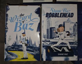 Shane Baz Tampa Bay Rays Bobblehead Bobble Head Wizard of Baz