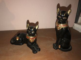 Lenox Egyptian Cat Goddess Pair
