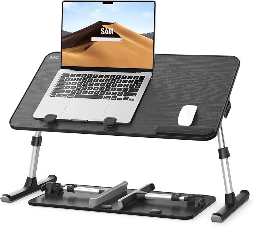 Height And Angle Adjustable Laptop Stand For Bed Tray Table