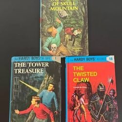 3 Vintage Hardy Boys Hardcover Books $7 for All 