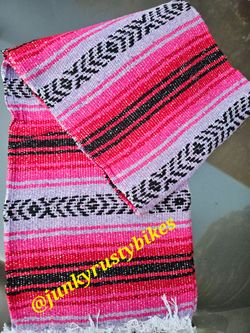 New pink falsa mexican blanket