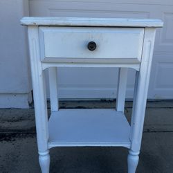 Vintage Solid Wood Night Stand Side Table