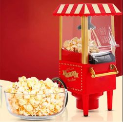 Retro Carnival-Style Popcorn Maker Machine