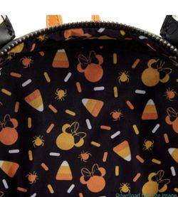 Loungefly Exclusive Disney Minnie Candy Corn Cupcake Glow  display picture 1