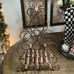 Wrought Iron Wine Rack