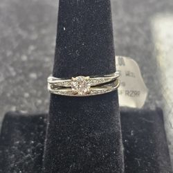18kt WG Diamond Wedding Set. (C-5) SIZE 6. TDW: 39ct ASK FOR RYAN. #4(contact info removed)717-01