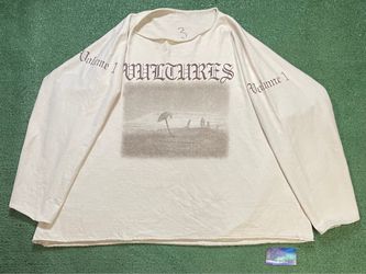 Kanye West vultures beige longsleeve
