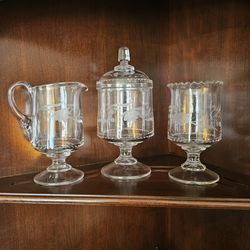 Beautiful Vintage Heavy Crystal Set