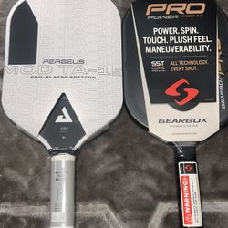 2 Premium Pickleball Paddles – JOOLA Perseus + Gearbox Pro Power – $550 Retail