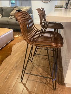 Rattan Bar Dining chairs and bar stools