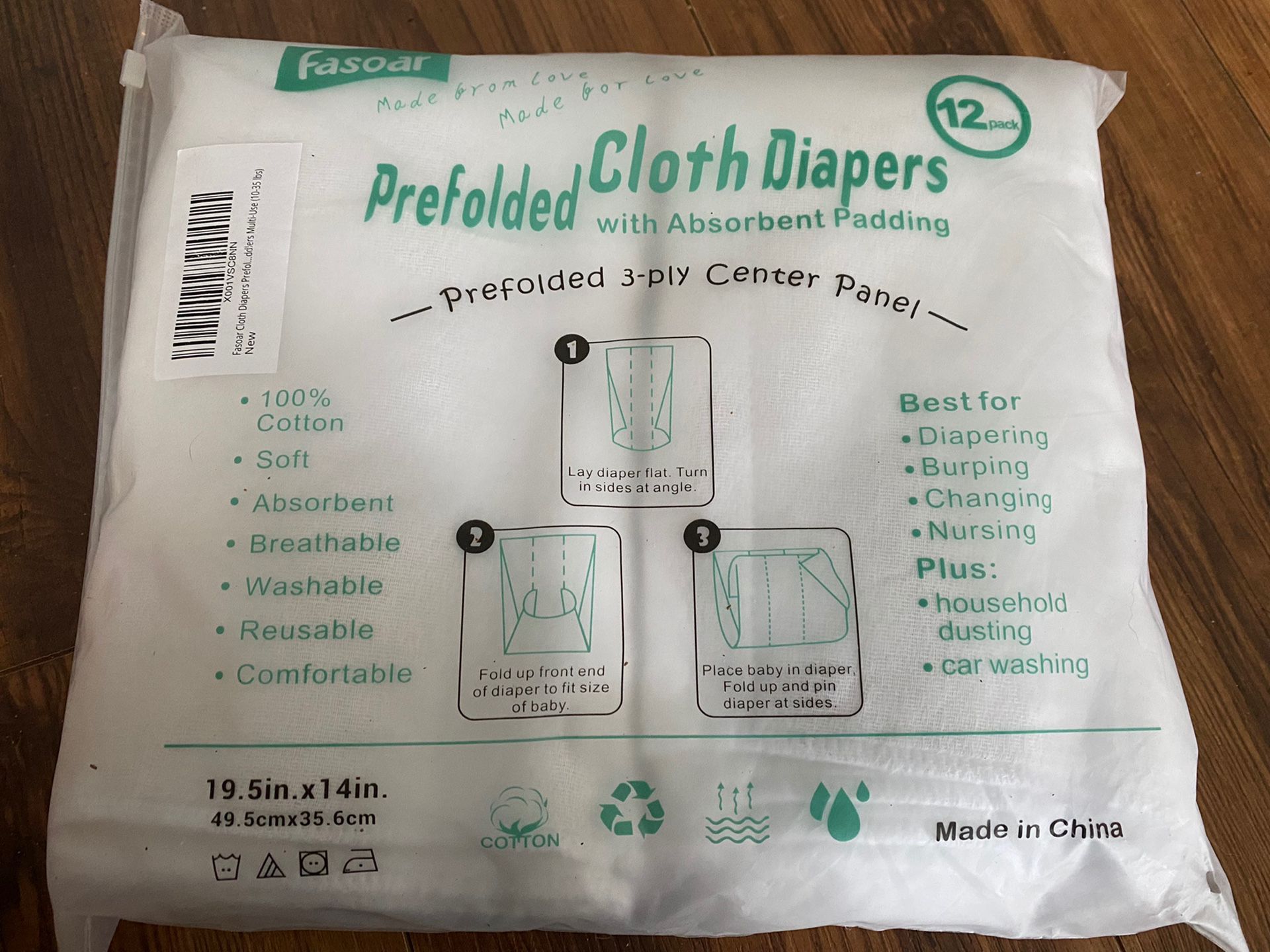 Prefolded Cloth Diapers
