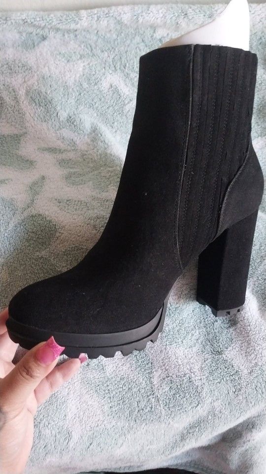 Black Booties Size 9