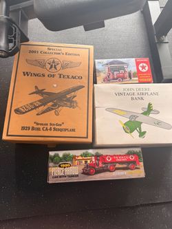 Texaco & John Deere Die-Cast Collector Bank Lot