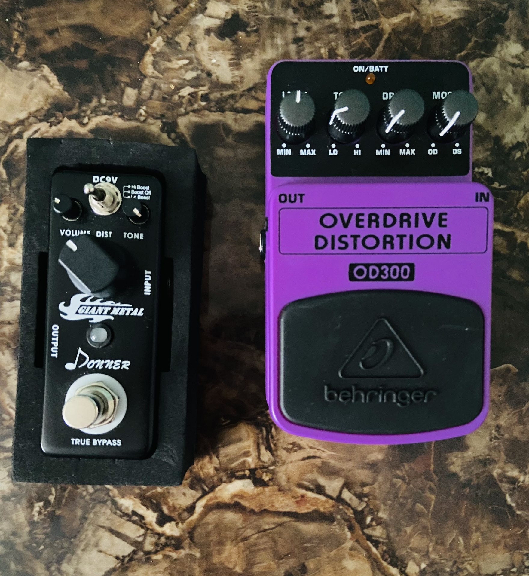 Overdrive & Donner Metal Guitar Pedals Effects