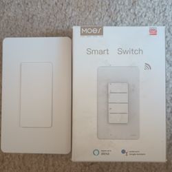 MOES 2.4GHz Wi-Fi Smart Light Switches, Netural Wire Required, Inteligente...