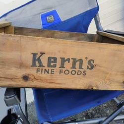 Wood Box Authentic Kern's Fine Foods Antique 