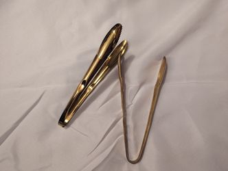 Gold Serving Tongs Wedding