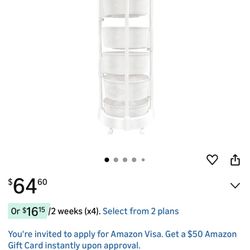 ASSEMBLED & READY TO USE! 5-Tier Rotating Kitchen Storage Basket