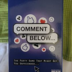 Comment Below Card Game