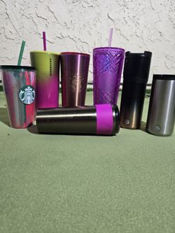 7 Starbucks tumblers and travel mugs