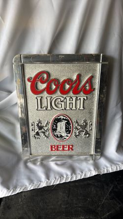Coors light beer sign for man cave
