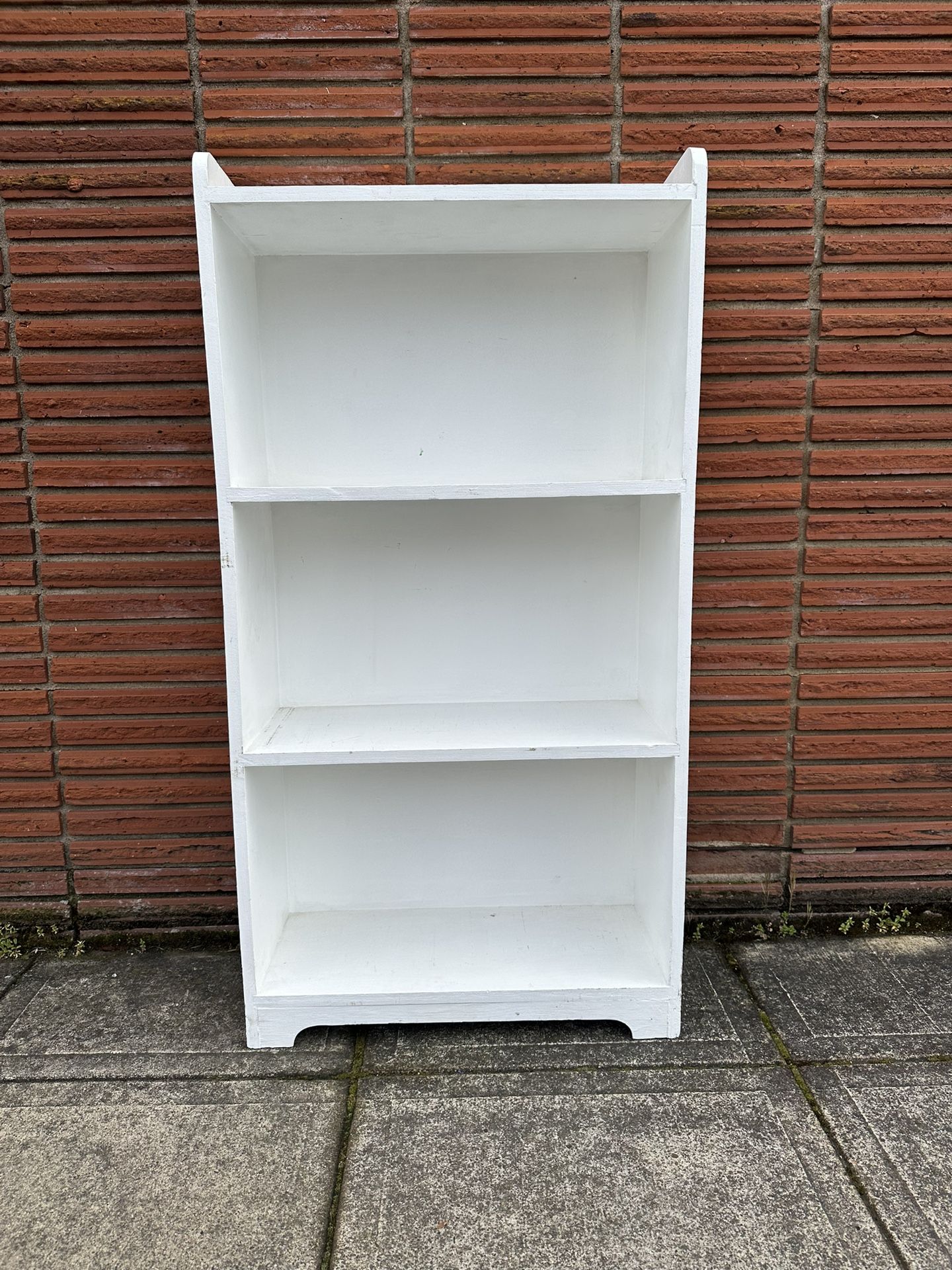 Classic White Plywood Bookcase