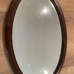 Vintage Antique Wood Mirror