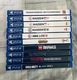 Sony PlayStation 4 ps4 game lot of 10 Adult owned in very good condition Please check out Photos read description