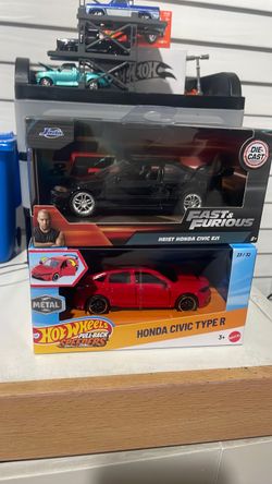 Jada Fast & Furious Honda Civic EJ1 Die-Cast + Hot Wheels Honda Civic Type R