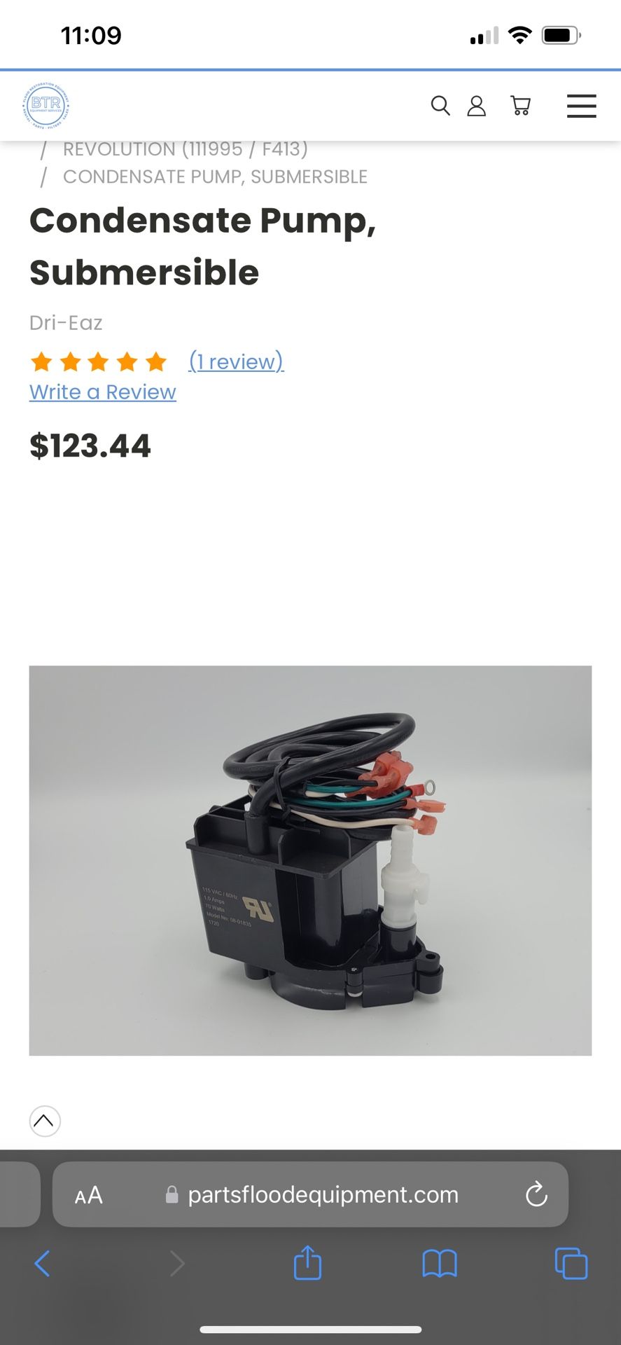 Condensation Pumps $65.00