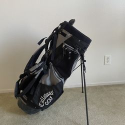 Callaway Hawkeye 5 Divider Golf Stand Bag Black/Gray w Carry Strap