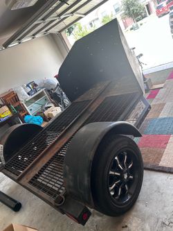 Black Single Motorcycle Trailer