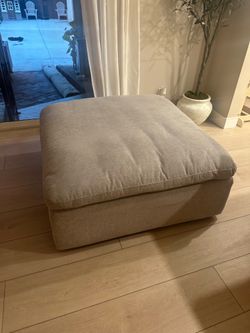 Grey Couch Ottoman
