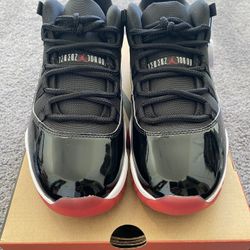 NIKE AIR JORDAN 11 BRED LOW SHOES SZ 9.5