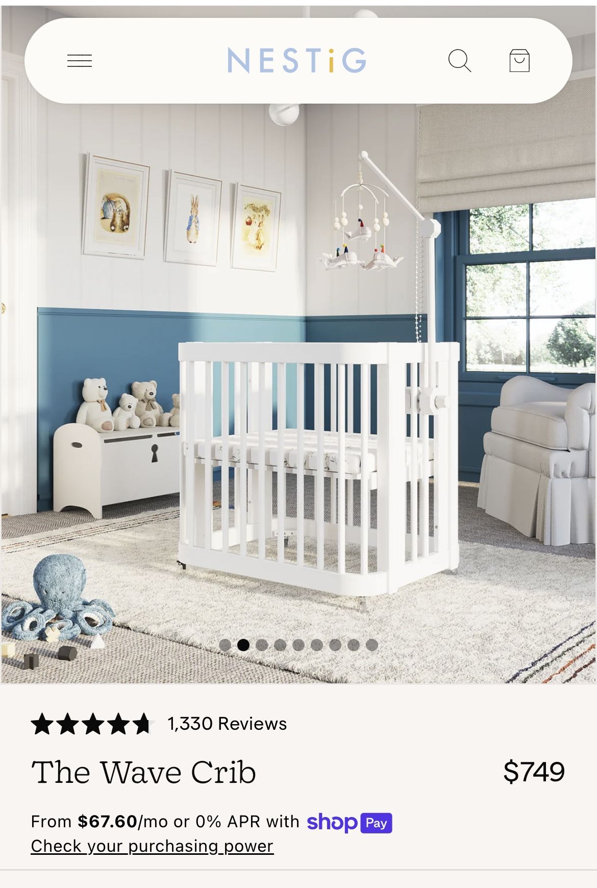 Nesting Wave Crib