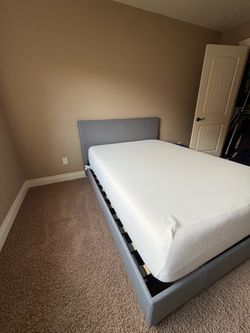 Full bed frame with mattress