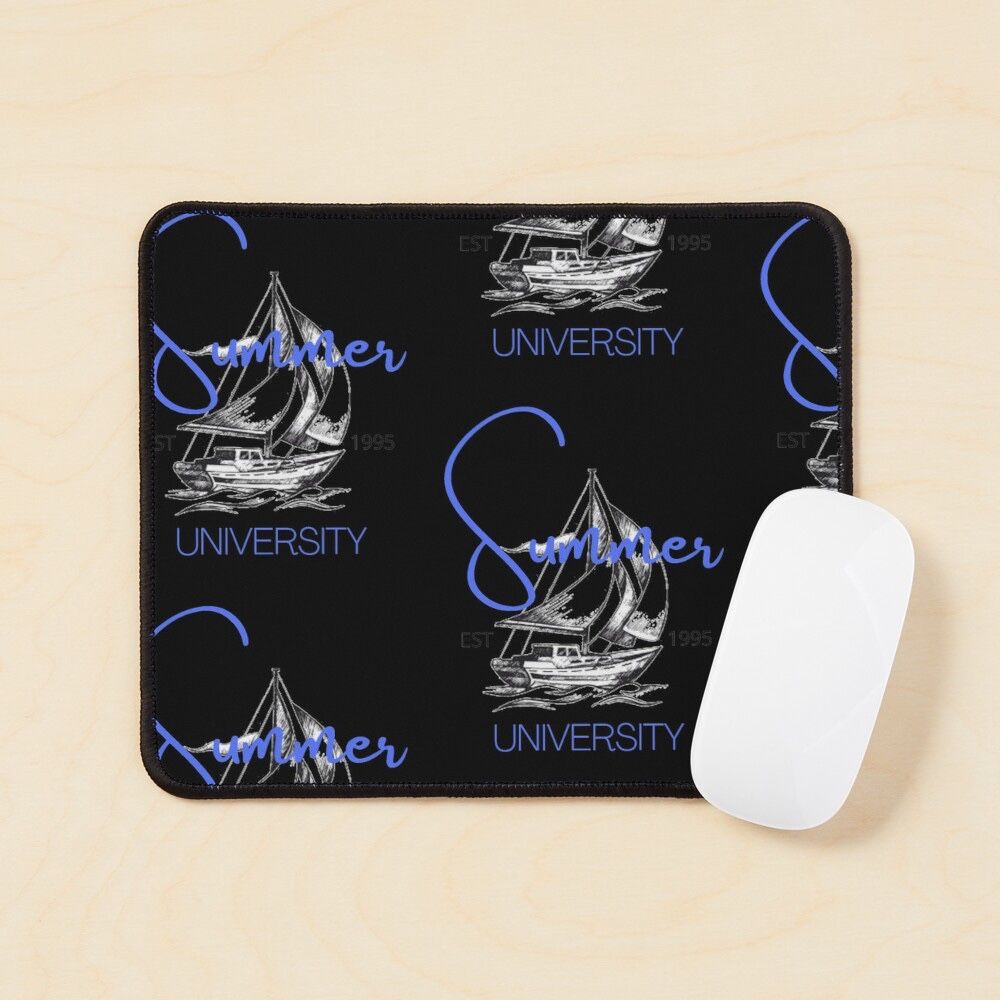 Black Summer University Mouse Pad