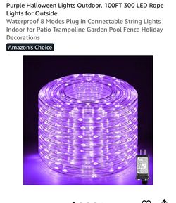 Outdoor rope lights