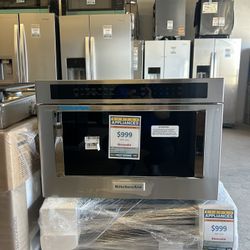 KitchenAid KMBD104GSS – 24” Under-Counter Microwave Drawer (Stainless Steel) – OPEN BOX