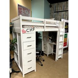 Twin Loft Bed With Desk  // Different Models Available 