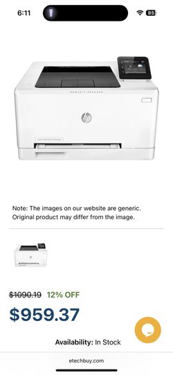 M252DW HP LaserJet Pro Color Laser Printer