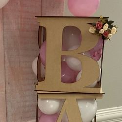 Baby Shower Cubes Props