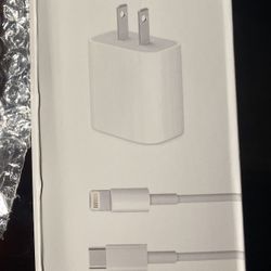 iPhone Charger And Box Lighting Cable And Box 